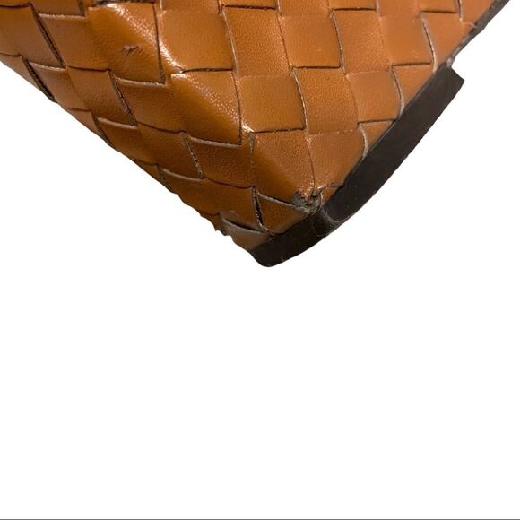 FRANCO SARTO Cognac Leather Square Toe Wedge Summer Sandals 11.5 - Picture 5 of 12